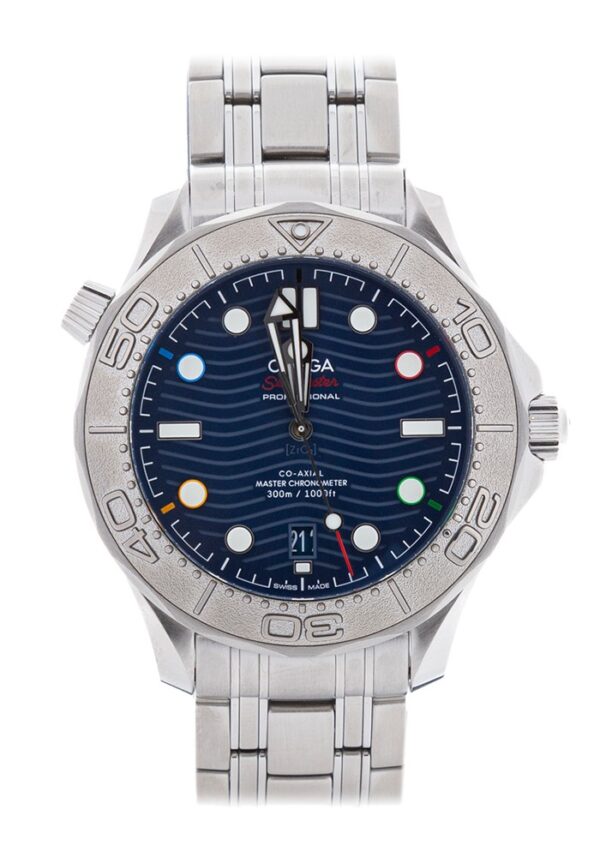 Seamaster 300m Winter 2022 SS ORF 1:1 Best Edition Bue Dial on SS Bracelet A8800